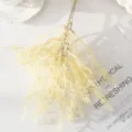 Fausse branche de pin givre plante artificielle decoration mariage arrangement floral esthetique. - Crème