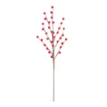 Artificial red berry stem, fake berries branch for Christmas tree DIY wreath decoration SKU - Red Holly Berries (7 Branches, 35 Berries)