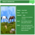 Miniature plastic horse figurines detail showing size and material for micro landscapes. - White PVC Horse (1 Pc)