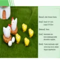 Miniature resin chicken family figurines for micro landscape decoration and moss bottle crafts. - Egg - 1 Piece