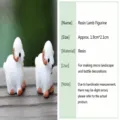 Miniature resin sheep figurine for micro landscape terrarium decoration diy craft cute animal - Baby Sheep - 1 Piece