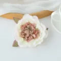 Kunstmatige pioenroos bloemhoofd roze zijde DIY bruiloft huis decoratie variant stijl - Gradiënt roze wit en koffie