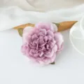 Tête de fleur de pivoine artificielle violette pour mariage, décoration florale DIY en soie. - Violet Dégradé