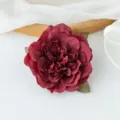 Tête de fleur de pivoine rose artificielle rouge soie florale DIY mariage maison fête variante - Rouge Foncé