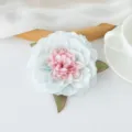 Tête de fleur artificielle pivoine rose en tissu bricolage décoration florale de mariage - Dégradé Rose et Bleu