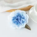Tête de pivoine artificielle bleue en soie fleurs bricolage mariage fête décoration accessoires - Bleu lac