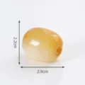 Adorno decorativo de bricolaje de fruta de linterna amarilla degradada, pieza translúcida. - 33# Kiwi