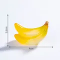 Mini ornamento di banana in resina gialla fai da te micro paesaggio decorazione statuetta 4cm - 35# banana