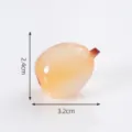 Figura de fruta translúcida degradada miniatura DIY decoración hogar linterna fruto - Nísperos #39