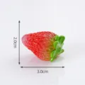Resina Fragola Miniatura DIY Artigianato Fascino Simpatico Frutto Rosso Figurina Giocattolo - 44# Fragola