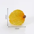 Mini ornamento di frutta in resina fai-da-te, sfumatura giallo arancio, piccola deco. - 46# Durian