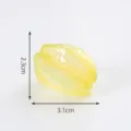 Fruta en miniatura transparente luminosa carambola resina decoración juguete lindo diy - Nº 52 Carambola
