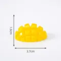 Cabochon in resina fai da te forma frutto giallo ornamento miniatura carino 3.7x1.6cm - 60# Mango semipelato