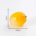 Mini adorno de resina de fruta de linterna degradado DIY artesanía decoración - Naranja navel n.º 71