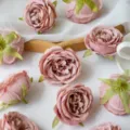 Artificial Peony Rose Flower Heads Silk Fake Flowers for Wedding Decor DIY Crafts - Coffee