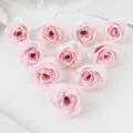 Têtes de roses artificielles rose 4cm pour boîte cadeau DIY et décoration de mariage - Rose