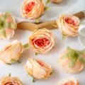 Artificial peony flower heads silk peach roses for wedding decor DIY photography props floral - Champagne Orange