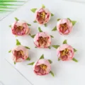 Künstliche rosa Rosen Teeblüten Köpfe für DIY Kränze, Gestecke und Geschenkbox Dekoration. - Fleischrosa