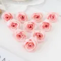 Têtes de roses artificielles 4cm fleurs roses fausses pour déco de mariage coffret cadeau DIY - Ivoire de Neige