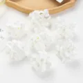 White artificial hydrangea flower heads bulk silk floral DIY hair accessories wedding decor - White