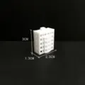 Matériau de modèle architectural de bureau miniature blanc pour conception de bac à sable. - Modèle Bâtiment de Bureau Style F / 1 Pièce / Blanc
