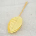Gele kunstmatige blad met draadsteel voor DIY huwelijksslinger en handgemaakte handwerkmateriaalaccessoire. - 1 Bundel 10 Stuks / Geel