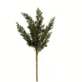 Kunstmatige ceder tak groen dennennaald stengel kerstkrans DIY bloemstuk decoratie - 7-vorkige krullende harde den