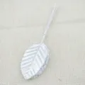 Silver artificial wire leaf DIY handmade floral garland craft accessory for decor - 1 Bundle 10 Pieces / Silver