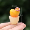 Mini statuetta di cactus in resina con fiore rosa, decorazione da scrivania e regalo. - Cactus da sogno 01# (confezione semplice)
