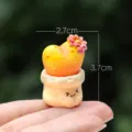 Simpatica statuetta in miniatura di cactus succulenta in resina per decorazione casa. - Cactus da sogno 02# (confezione semplice)