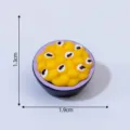 Miniatura di frutto della passione in resina per accessorio decorativo micro paesaggio. - N. 2 Frutto della passione