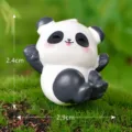 Süße Harz Panda Figur für Mikro Landschaft DIY Dekoration kleines Tier Desktop Ornament 2.4cm - Nr. 3 Ringender Bär