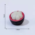 Miniaturina di mangostano in resina fai da te micro paesaggio simulazione frutta decoraz - Mangostano n. 3