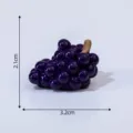 Mini uva viola resina statuetta ornamento per fai da te micro paesaggio decorazione - N. 5 uva viola
