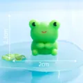 Süße kleine grüne Frosch Miniatur Harz Figur Desktop Mikro Landschaft Dekoration 2.3cm - Nr. 2 Hände bedeckend