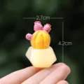 Leuke kleurrijke hars vetplant cactus miniatuur figuur bureaudecoratie speelgoed - Dromerige cactus 08# (eenvoudige verpakking)