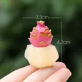 Leuke mini hars drakenfruit vetplant potplant ornament bureau miniatuur decoratie - Dromerige cactus 09# (eenvoudige verpakking)