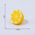 Mini Resina Limone Simulazione Frutta Modello Variante Gialla Mezza Limone Figur SKU - N. 11 Limone