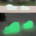 Set di figurine in miniatura in resina di orso polare luminoso per decorazione di micro paesaggio - Set di Due