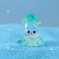 Cute resin squid miniature figurine marine animal decor ornament, 2.1x1.8cm compact size. - No. 4 Squid