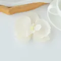 White artificial phalaenopsis flower head for DIY hair accessories and cake decor - Autumn White