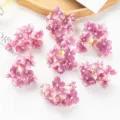 Artificial purple silk hydrangea flower heads for DIY crafts, wedding decor and hair accessories. - Fuschia