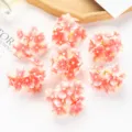 Pink artificial hydrangea flower heads, perfect for DIY crafts, hair accessories and wedding decor. - Snow Bud