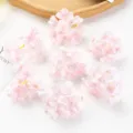 Artificial pink hydrangea flower heads for DIY crafts, hair accessories and wedding decor. - Light Pink