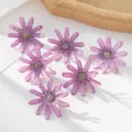 Purple artificial daisy fabric flower heads for DIY crafts, apparel accessories and home decor. - Fuschia