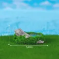 Micro landscape simulation rockery moss pool detail shot, miniature garden ornament. - No. 1 Stone Basin