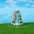 Mini resin rockery waterfall ornament for micro landscape gardening decoration details. - No. 5 Landscape Waterfall