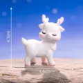 Micro landscape cute white deer resin figurine ornament for desktop garden decoration - No. 2 Standing & Looking Back Fawn