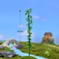 Miniatur künstliche Bambus Pflanze Plastik Ornament für Mikro Landschaft Tischdekoration. - Grüner Bambus