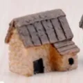 Figurine de maison miniature en résine pour paysage de mousse et décoration de bonsaï. - N° 1
